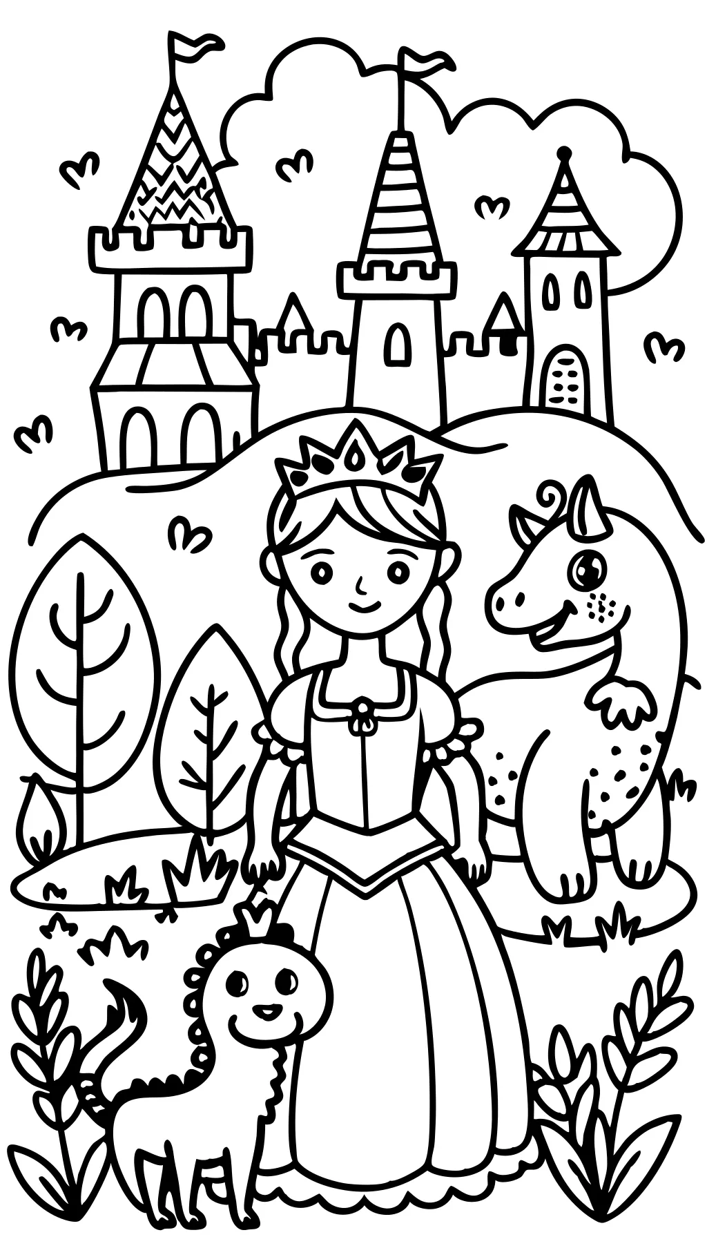 fairytale coloring pages